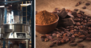 Industriell siktning av kakaopulver